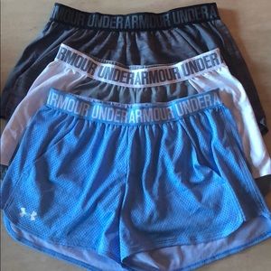 3 pair Under Armour shorts
